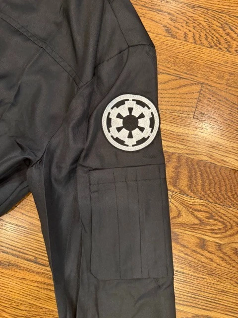 Star Wars Imperial TIE Fighter Pilot Mono Negro Para Hombre Disfraz de Halloween Foto 2 de 4