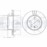2X Delphi Bremsscheibe BG3899C FüR BMW E81 F21 F20 E87 1Er 2Er F22 F87 F23 114