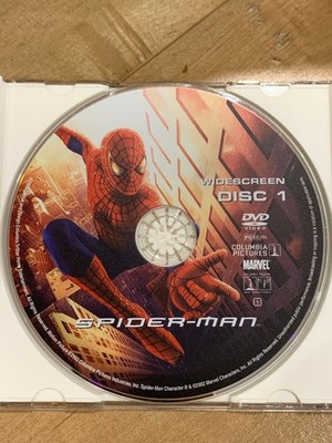 Spider-Man DVD Disc 1 Widescreen Columbia Pictures Marvel 2002 PG-13 Movie