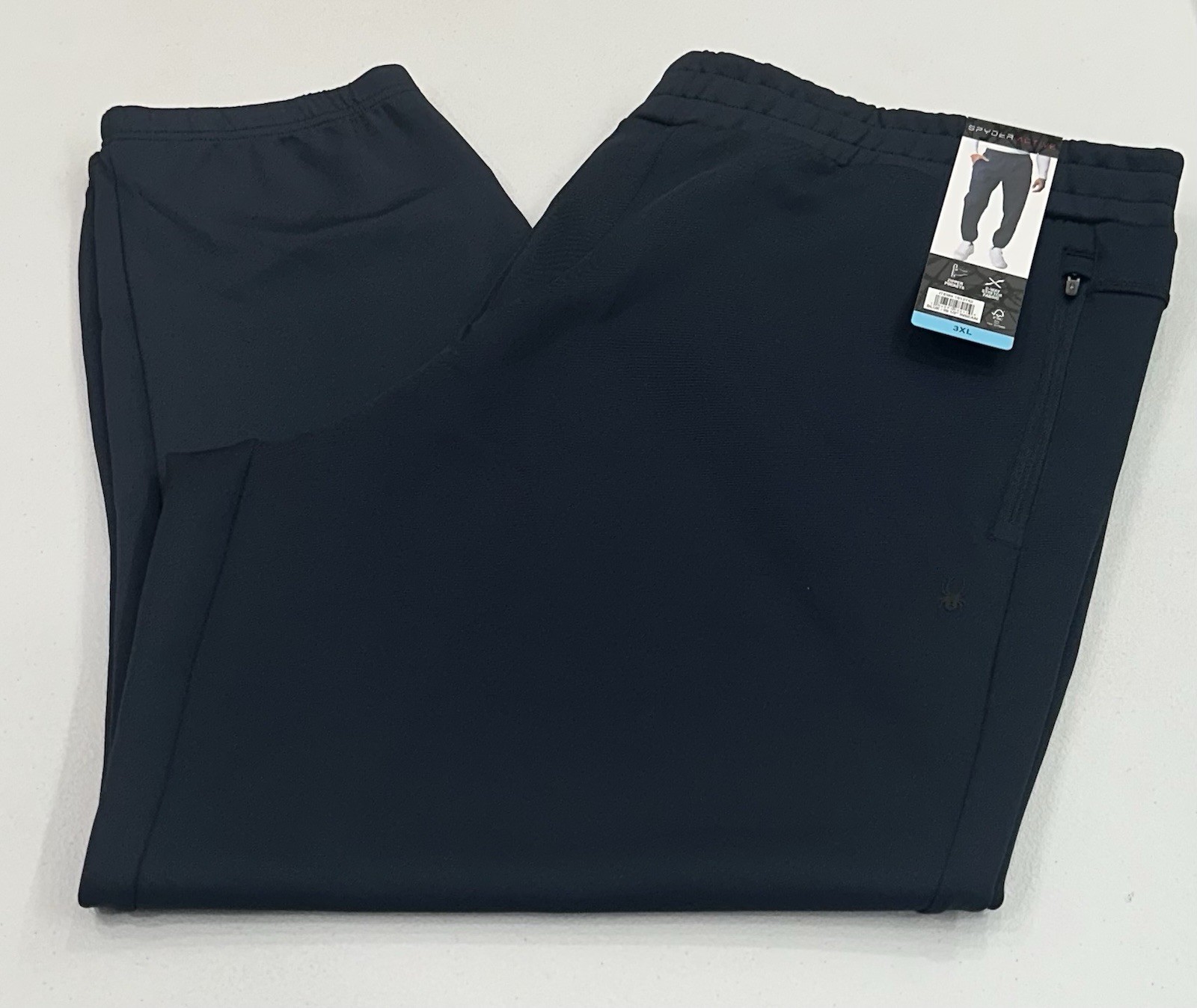 Spyder Active Men’s Zipper Pockets 2-Way Stretch Jogger, Blue, Size 3XL
