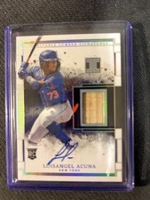 2025 Panini Impeccable LUISANGEL ACUNA #22/25 RC  Auto Bat Card 