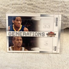 2009-10 Panini Threads Generations Danny Granger / Jalen Rose #10 Indiana Pacers
