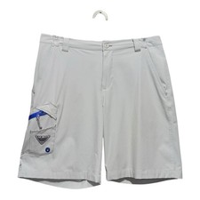 COLUMBIA PFG OMNI-SHIELD MENS SHORTS GRAY COLOR CARGO SIZE 34