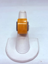 Vintage Silver Butterscotch Amber Ring Size 6