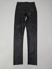 Commando Black Perfect Control Faux Leather Legging Size L Womens