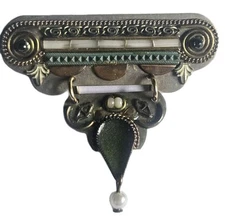 BEAUTIFUL AYALA BAR DANGLE MOSAIC,  STONES, PEARLS MULTICOLOR  PIN / BROOCH
