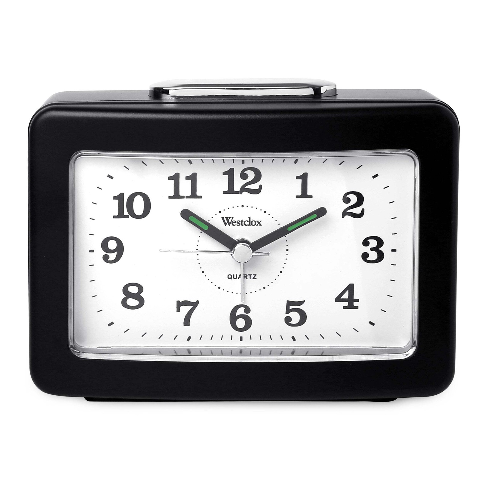 Westclox Rectangle Alarm Clock, Quiet, Dial Light, Loud Alar