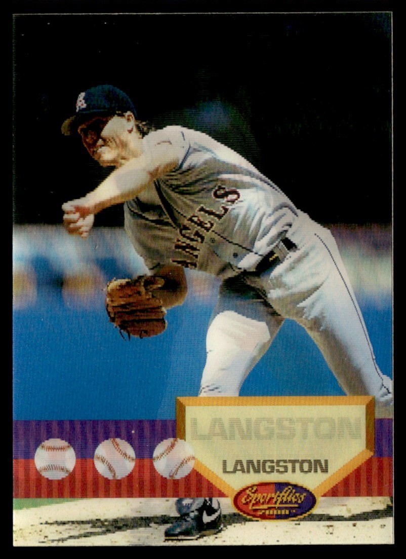 1994 Sportflics 2000 MARK LANGSTON #38 Angels FREE Ship!