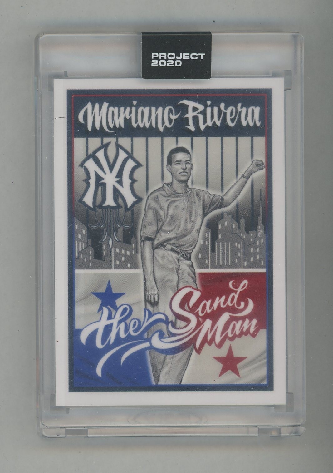 2020 Topps Project 2020 #131 Mariano Rivera Yankees HOF Art By Mister Cartoon