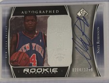 2005-06 SP Authentic Rookie Authentics Nate Robinson #115 /1299 On Card Auto RC!. rookie card picture