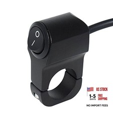 7/8" Motorcycle Handlebar Mount ON-Off Switch DC 12V for Motorbike Fog Lamp