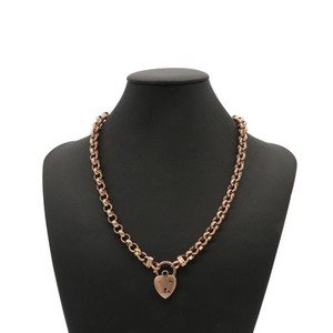 Authentic 18ct Heavy Rose Gold Plated 6mm Belcher Chain Necklace Featuring a Plain Lock...