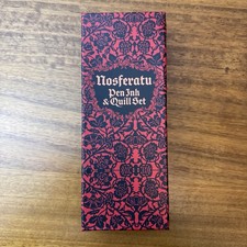 Nosferatu Pen Ink & Quill Set - Red and Black Decorative Box
