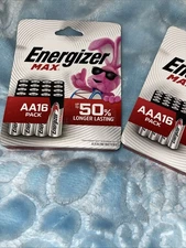 Energizer Alkaline Max AA and AAA Batteries 2 Packs of 16