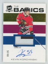 2023-24 Upper Deck The Cup Basics Patch Kevin Korchinski RC Auto 9/25 #B-KI
