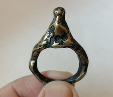 Ancient Viking Celtic Ring Bronze Authentic Archaeological Find Rare Artifac