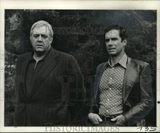 1976 Press Photo Raymond Burr and Bradford Dillman star in NBC's "Kingston."