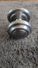 Stylish 102mm Satin Chrome Centre Door Knob for Modern Homes - External Front