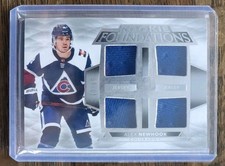 2021-22 Upper Deck The Cup Rookie Foundations Quad Jersey Alex Newhook /99