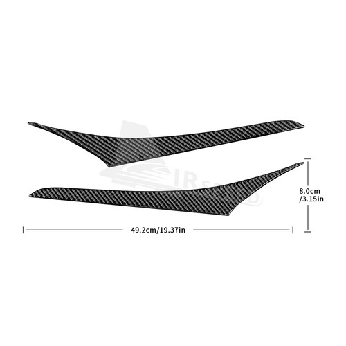 Gear Shift Both Side Strip Trim Real Carbon Fiber Fit Lexus IS 300 350 2013-2019 - Picture 2 of 9