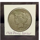 1923 Peace Dollar Silver $1 Coin Circulated Business Strike Uncertified