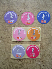 Seven Vintage Russell Yo-Yo stickers Fanta Coca Cola Scandinavia