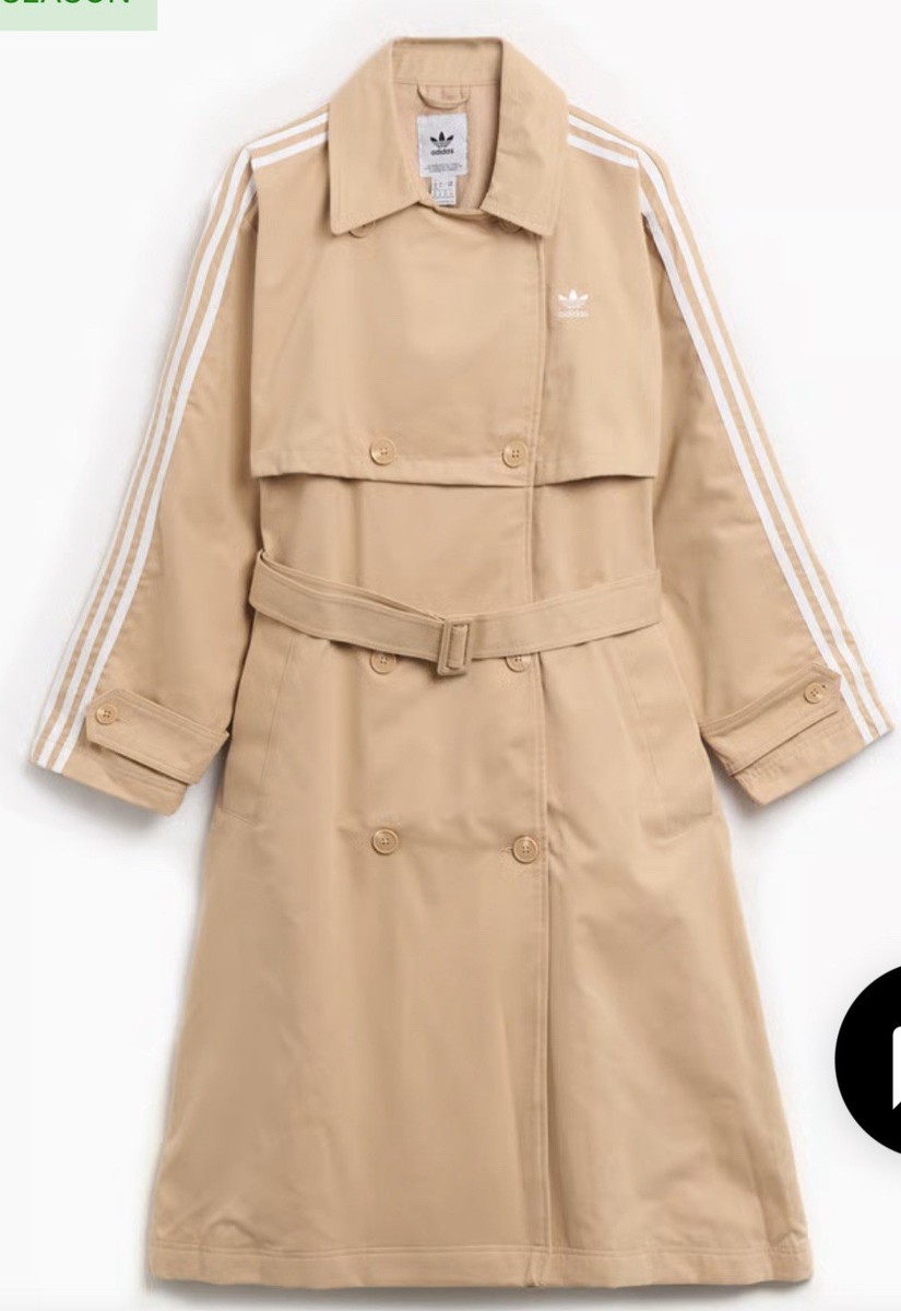adidas x Originals ADICOLOR TRENCH COAT TWILL IZ0382 Womens Small