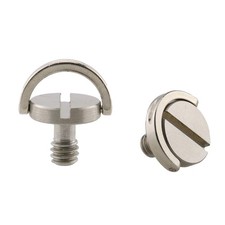 2pcs 1/4-20 Thread D-Ring Stainless Steel Camera Fixing Screws for Camera Tri...