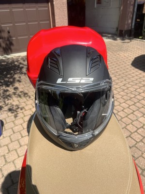 LS2 Valiant II - Motorradhelm Mattschwarz, Größe S