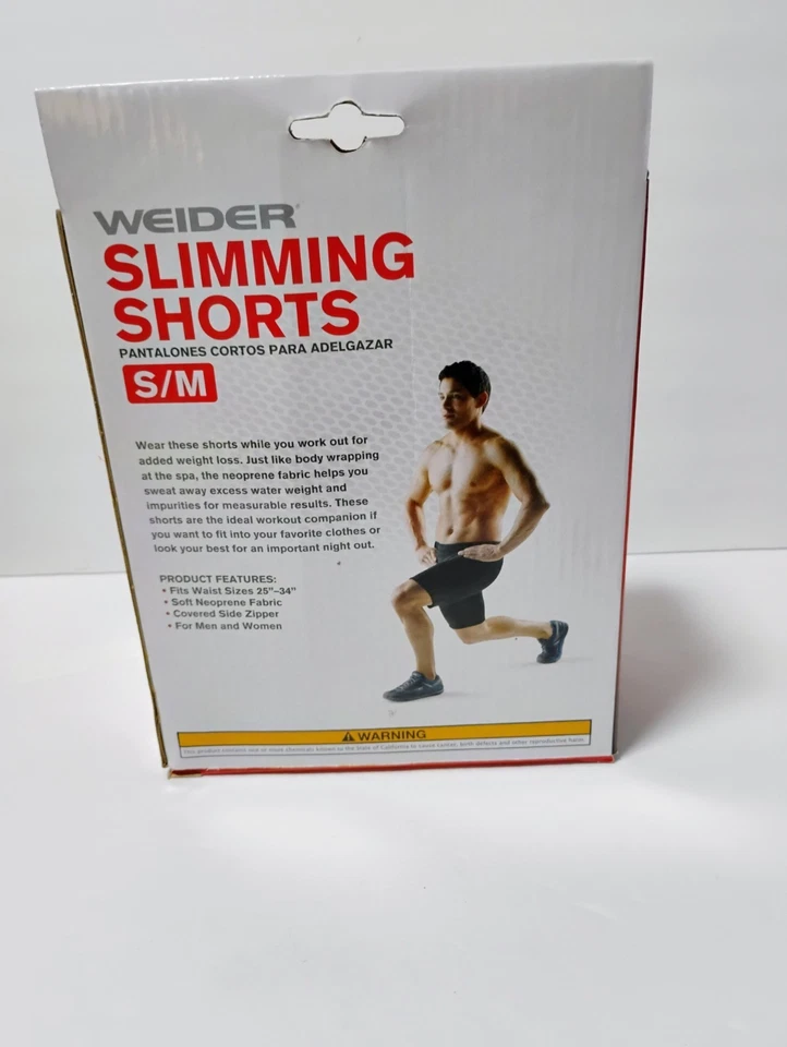 Nuevos Pantalones Cortos Weider Adelgazantes Esculpidos y Tonos S/M - Negros   Foto 2 de 4