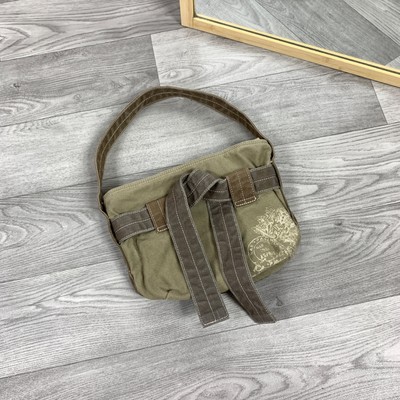Vintage Y2K Bondage Khaki Handle Shoulder Esprit Women's Bag