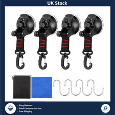 Strong Heavy Duty Suction Cups for Camping Car Awning & Tarps, 4 Pack