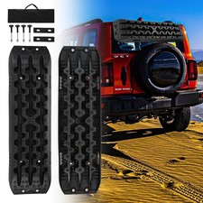 2x Sandbleche offroad Auto Mit Stofftasche/Halterung Anfahrhilfe Sandbretter