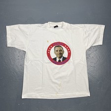 Vintage 1992 Ross Perot Presidential Campaign Tshirt White XL Single Stitch USA