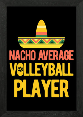 Lustiges gerahmtes Volleyball Zitat Wandbild Poster Leinwanddruck Bild