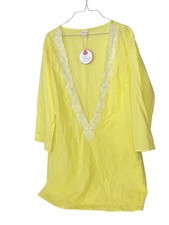 Profile Blush by Gottex Womans Florence Tunic Swim Cover up NEW Yellow Large