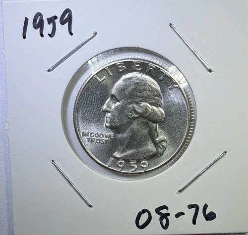 1959 25c SILVER Washington Quarter UNCIRCULATED (08-76)