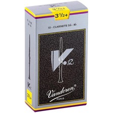Vandoren V12 Bb Clarinet Reeds Strength 3.5 Box of 10