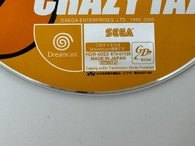 CRAZY TAXI 1 SEGA DREAMCAST NTSC J JAPANESE Version Disc and Inserts only