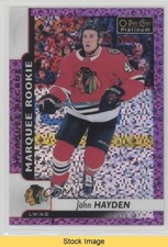 2017 O-Pee-Chee Platinum Marquee Rookies Violet Pixels John Hayden #189 READ 7l6
