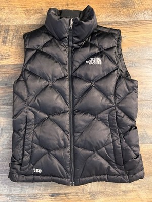 Womens The North Face Aconcagua 550 Down Vest Black Size XS