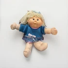 Vintage First Edition 1990 Cabbage Patch Doll Blonde Crinkle Hair Brown Eyes