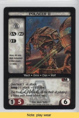1996-98 Battletech CCG Pouncer D READ 2s8