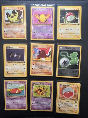 Pokemon Karten Konvolut 1995, alle Sleeved einige Duplikate