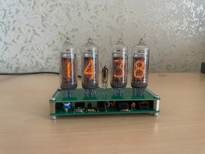 DIY IN-14 Nixie Uhr Bausatz 4 Röhren Nixie Clock Kit USB