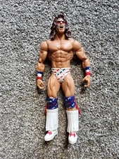 2011 Ultimate Warrior WWE 7" Loose Action Figure Red White Blue Mask On Trunks