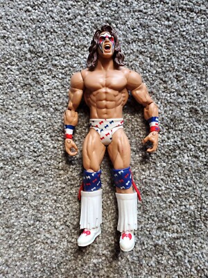 2011 Ultimate Warrior WWE 7'' Loose Action Figure Red White Blue Mask On Trunks
