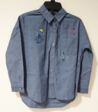 NWT Tea Collection Chambray Easy Top Girl's Size 8