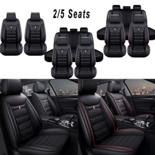 For Porsche Models Auto Car Seat Covers Full Set Front Back Cushion PU Leather