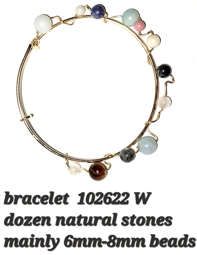 12 Natural rocks handcrafted jewelry adjustable bracelet galaxy unique artistic - Picture 10 of 17